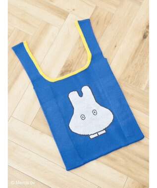 Green Parks ｍｉｆｆｙ／ジャガードニットバッグ Blue