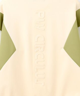 PW CIRCULUS 【WOMEN】カラーブロッキング プルオーバー ゴルフウェア レディース アイボリー系