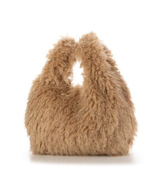 UNBILLION カシュカシュ cachecache / シャギーエコファーショッパーバッグ キャメル