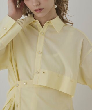 GRACE CONTINENTAL オーバーシャツ イエロー
