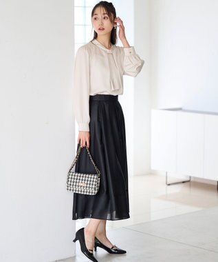 ANY SIS ツイードチェーン バッグ モノトーン千鳥