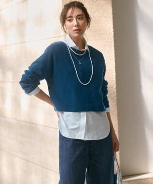 23区 S 【CLASSY.2月号掲載/洗える】CANCLINI ベーシック シャツ ホワイト系