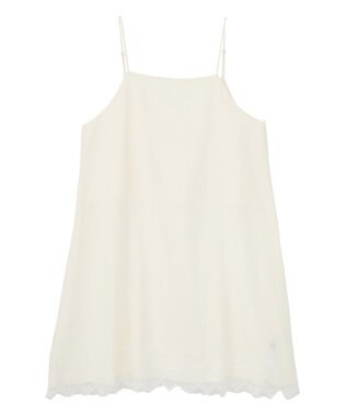 YECCA VECCA レースサテンキャミチュニック Ivory