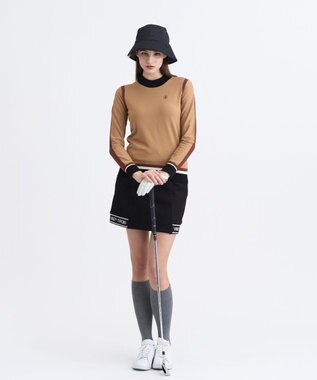 23区GOLF 【WOMEN】カラーブロックセーター ベージュ系