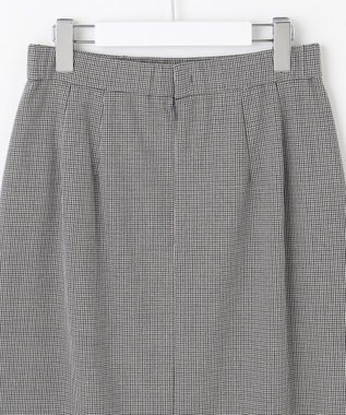 自由区 S 【撥水加工・洗える】TRギャバチェック柄 スカート モノトーン系チェック