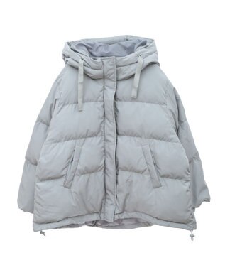 earth music&ecology フーディーパファーブルゾン ミント