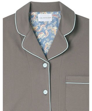 une nana cool 【綿100%】60/2 やわらか天竺 半袖開襟パジャマ MADE WITH LIBERTY FABRIC