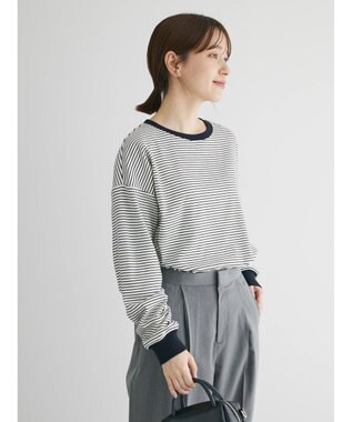 Green Parks マシュマロタッチボーダープルオーバー Off White