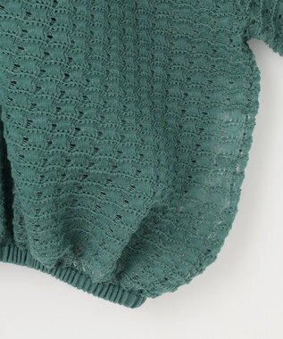 自由区 【カトリエムブーケ】Texture formeバックリボンディテールプルオーバー スモーキーブルー