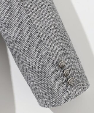 JOSEPH ABBOUD 【JAPANファブリック/清涼/軽量】和紙ラッセルジャージー ジャケット ライトグレー系