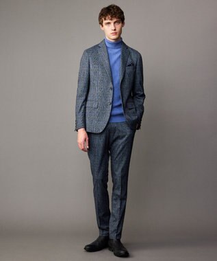 JOSEPH ABBOUD 【ストレッチ/セットアップ/弱撥水】フランネル ジャージ ジャケット ネイビー系4