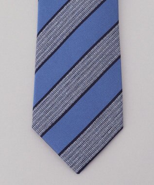 GOTAIRIKU 日本縫製/オリジナル柄【Fermo Fossati】ネクタイ_レジメンタル ブルー系1