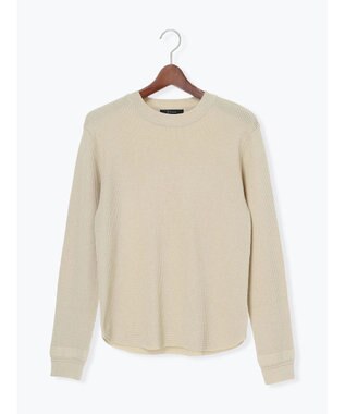 Te chichi チャーム付きワッフルニットプルオーバー ベージュ