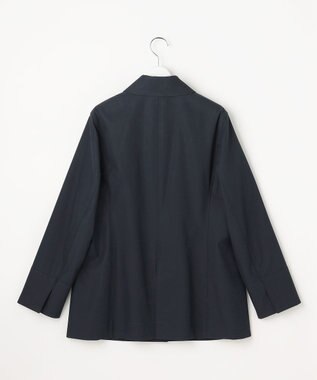 J.PRESS LADIES ドライストレッチ ショート ステンカラー コート ネイビー系