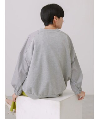 AMERICAN HOLIC イージーケア異素材ポンチプルオーバー Light Gray Mixture