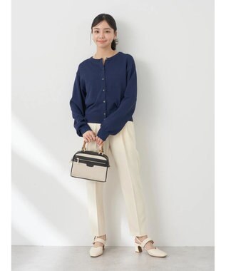 earth music&ecology 接触冷感テーパードパンツ Off White