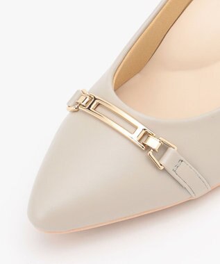 ANY SIS 【22.5~24.5cm】ビット付レディライク パンプス ライトグレー