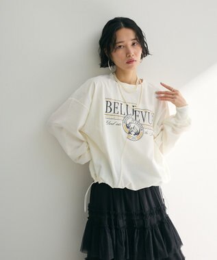 Green Parks リメイク風ナイロンドッキングプルオーバー Ecru