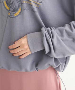 Green Parks リメイク風ナイロンドッキングプルオーバー Gray