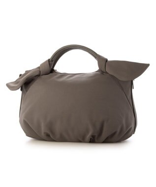 UNBILLION カシュカシュ cachecache / 下がりリボンナイロン2wayミニトートバッグ GY