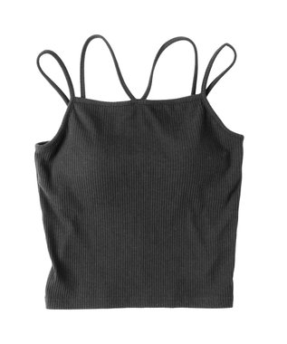 WEGO 【カップ付き】nachumoreホルターネックキャミ ブラック