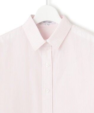 23区  S-Mサイズ相当 長袖 ピンクストライプ ワイシャツ