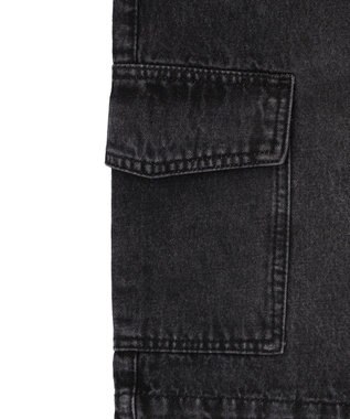 WEGO ヴィンテージウォッシュカーゴハーフパンツ ブラックその他