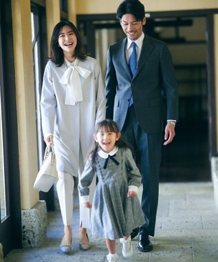 23区 【洗える】ライトメモリータフタ ボリュームボウタイ ブラウス アイボリー系