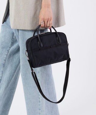 LeSportsac SQUARE TH CROSSBODY/アップタウンディープシーブルー/ブラック アップタウンディープシーブルー/ブラック