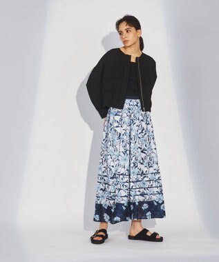 オーナメントフラワープリントスカート