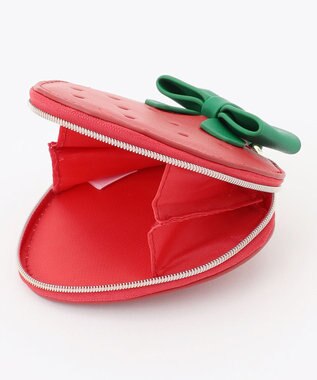 ANY KIDS 【Strawberry Collection】カラビナ付きいちごポーチ レッド