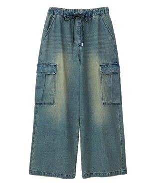 Green Parks ＥＧＯＩＳＴブリーチデニムカーゴパンツ Indigo