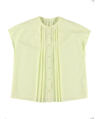 earth music&ecology タックデザインブラウス Yellow