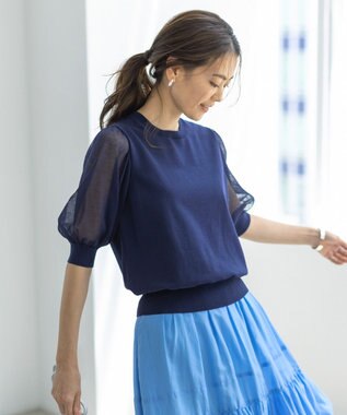 人気商品ついに入荷 Co Ny ボリュームスリーブ シアーニット 組曲 ファッション通販 公式通販 オンワード クローゼット