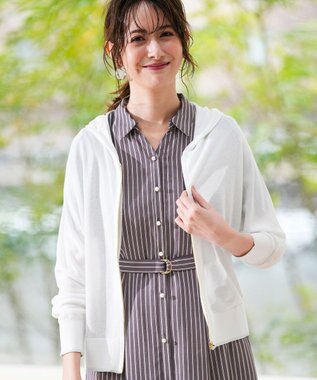 ANY SIS エアリー ニットフーディー オフ