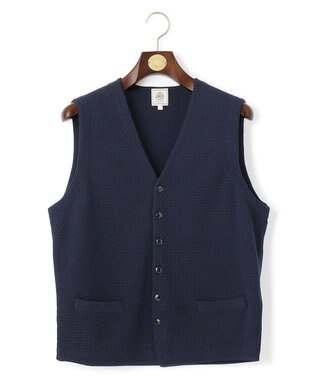 J.PRESS MEN 【High twist links】ニットベスト ネイビー系