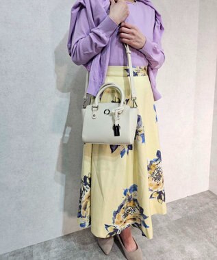 style code 【MERCURYDUO/マーキュリーデュオ】メタルアイレット　ミニハンドバッグ アイボリー