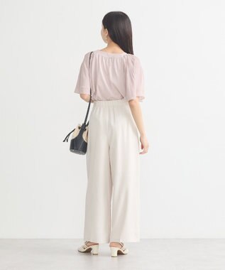 earth music&ecology マジョリカフレアスリーブスクエアプルオーバー Pink