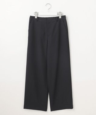 J.PRESS LADIES 【洗える】Crispyツイル ストレート パンツ ブラック系