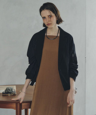 YECCA VECCA アーチラインコードネックレス Black