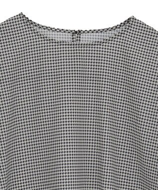 YECCA VECCA 2wayボリューム袖ブラウス Hounds Tooth