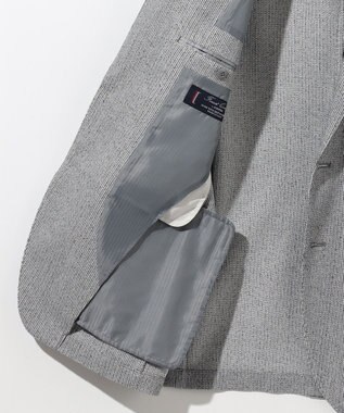 JOSEPH ABBOUD 【JAPANファブリック/清涼/軽量】和紙ラッセルジャージー ジャケット ライトグレー系