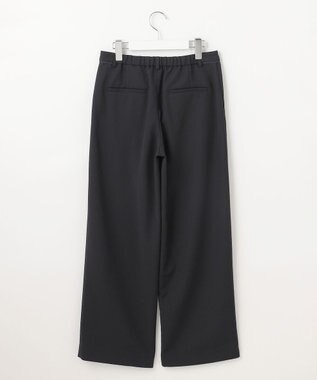 J.PRESS LADIES 【洗える】Crispyツイル ストレート パンツ ブラック系