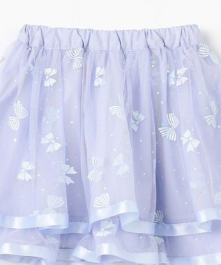 ANY KIDS リボン チュールスカート サックスブルー