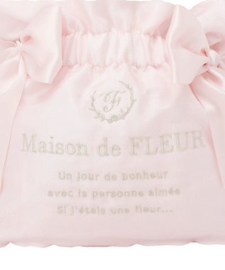 Maison de FLEUR オーガンジーダブルリボン2Wayトートバッグ Light Pink