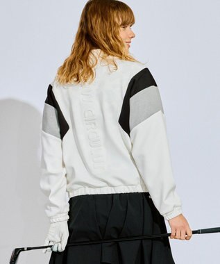 PW CIRCULUS 【WOMEN】カラーブロッキング プルオーバー ゴルフウェア レディース ホワイト系