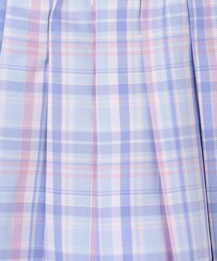 ANY KIDS チェックプリーツスカパン サックスブルー