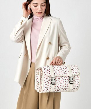 LeSportsac BEAUTY ROLL POUCH/チェリーレッドキルト チェリーレッドキルト