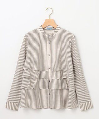 組曲 【WEB限定カラーあり】リヨセルシャーティング ティアードブラウス アイボリー系1