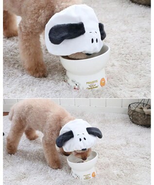 PET PARADISE  スヌーピー フェイススヌード【4S~３Ｓ】【SS~Ｓ】 白～オフホワイト